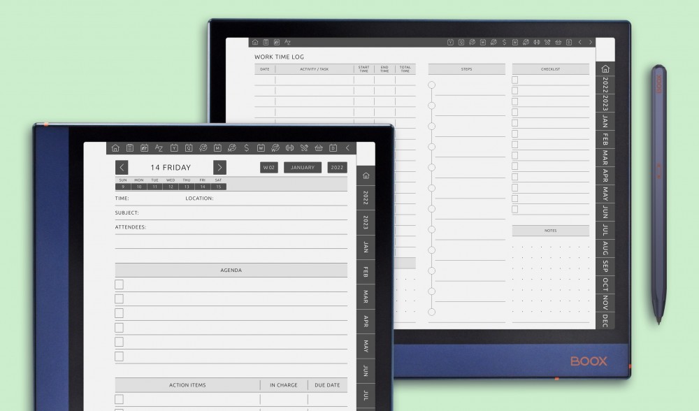 Work & Business Planners for BOOX Note
