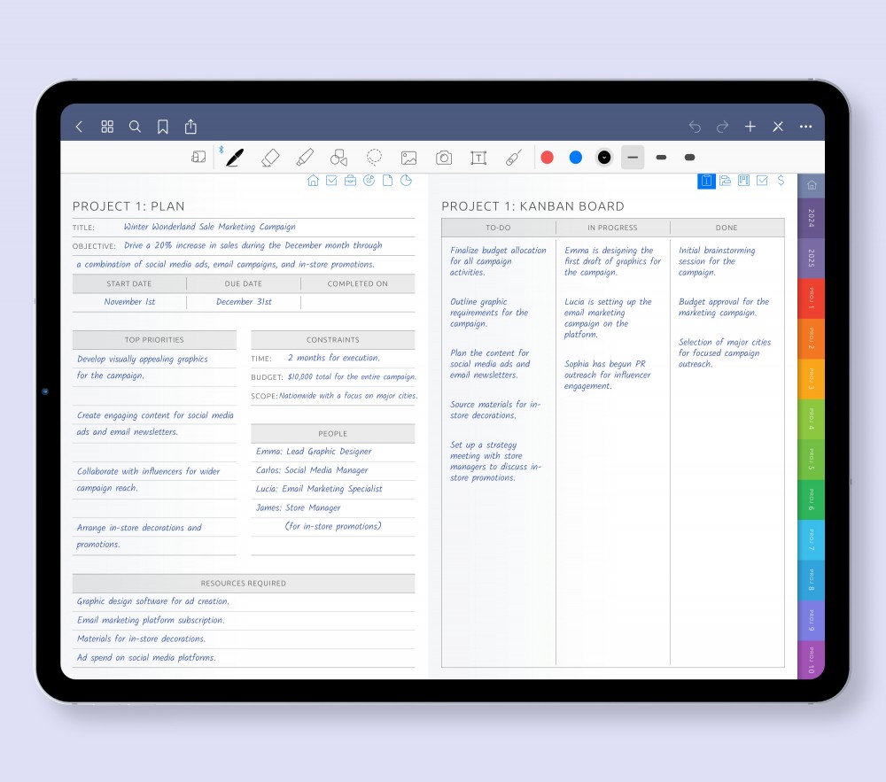 Effortlessly Manage Projects  for Digital Planner
