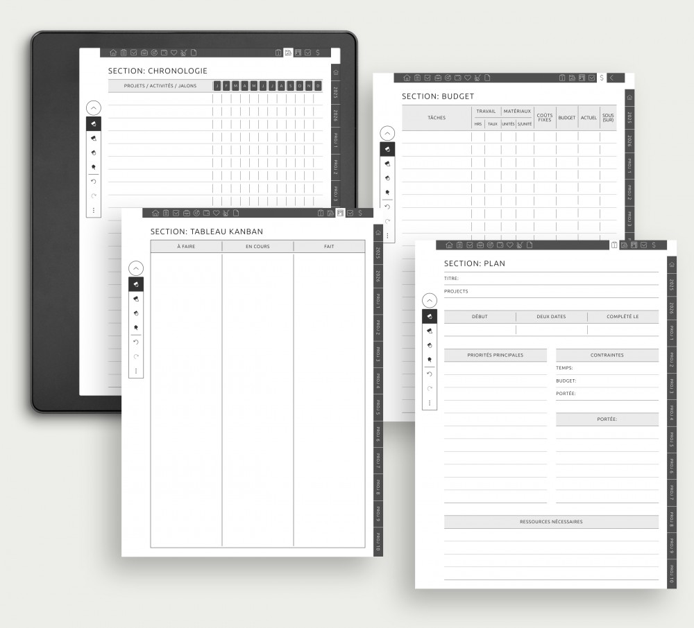 Améliorez votre efficacité : Maîtrisez vos projets grâce à des pages d'agenda personnalisées for Kindle Scribe Améliorez votre efficacité : Maîtrisez vos projets grâce à des pages d'agenda personnalisées for Kindle Scribe