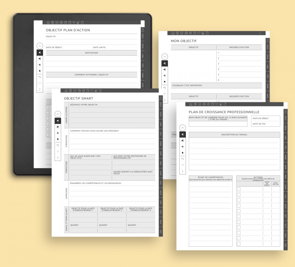 Donnez vie à vos ambitions : Réalisez vos rêves avec notre planificateur for Kindle Scribe Donnez vie à vos ambitions : Réalisez vos rêves avec notre planificateur for Kindle Scribe
