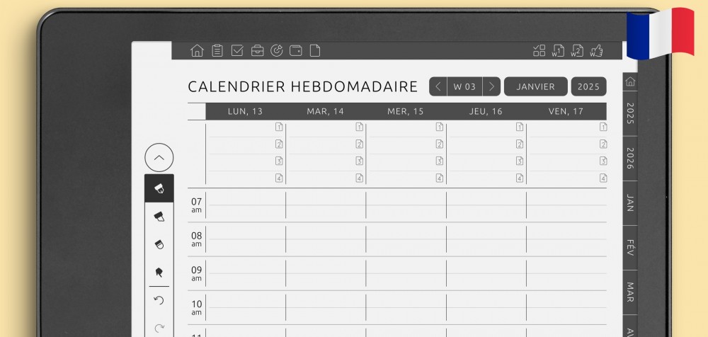 Planificateur Hebdomadaire Kindle Scribe