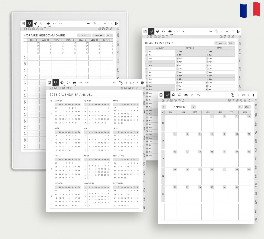 Simplifiez la gestion de vos rendez-vous for Supernote Planner Simplifiez la gestion de vos rendez-vous Template for Supernote
