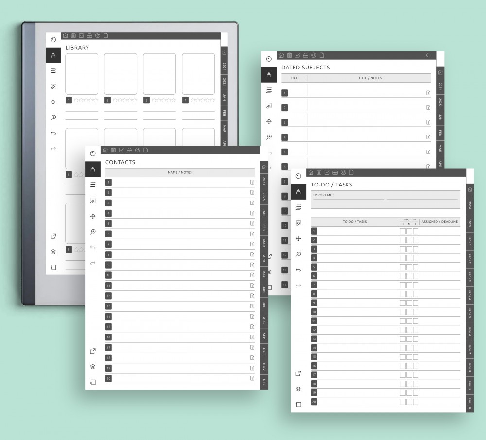 Customize Your Experience Template for reMarkable