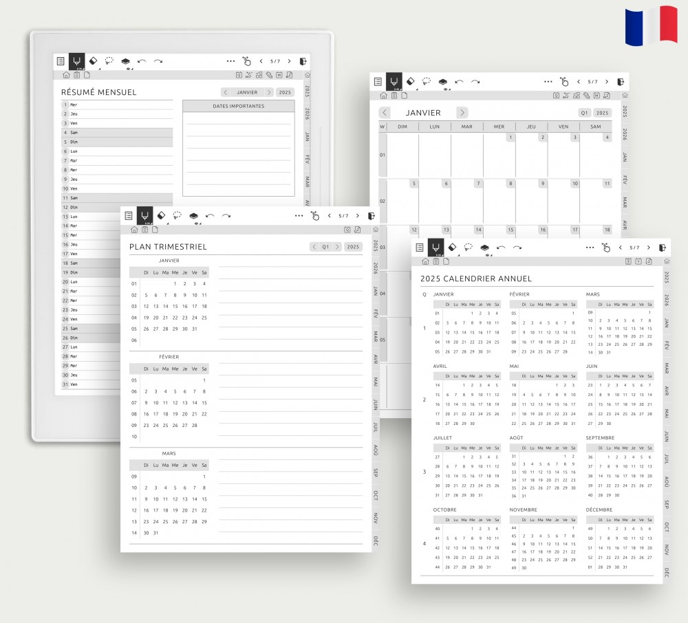 Transformez votre processus de planification for Supernote Planner Transformez votre processus de planification Template for Supernote