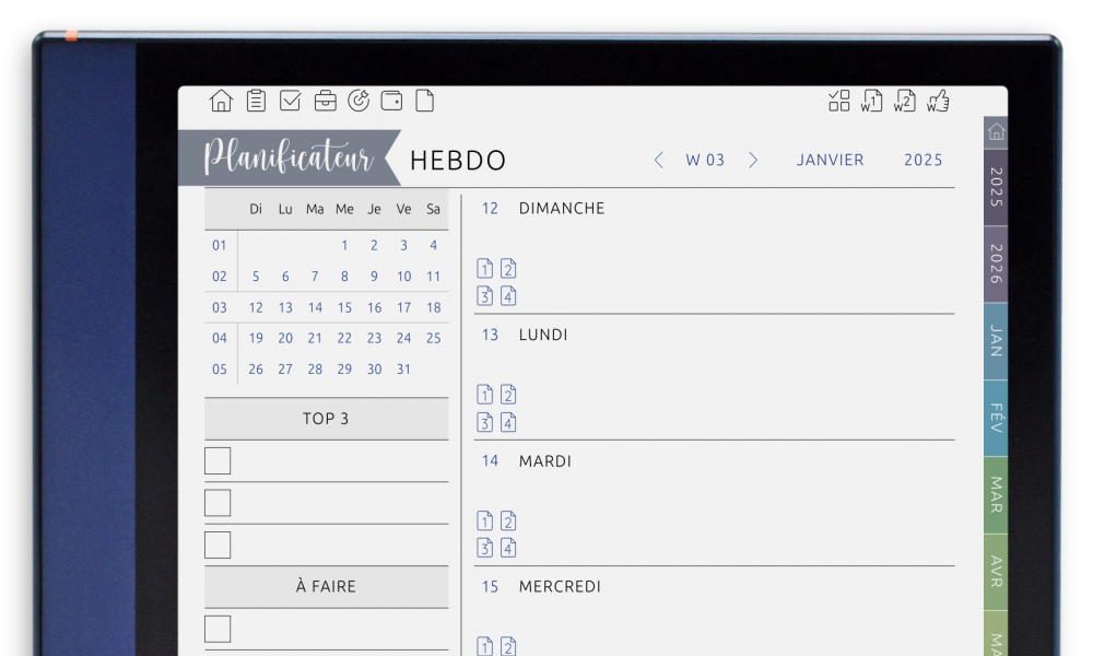 weekly planner for onyx boox