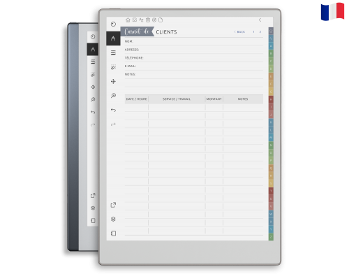 Carnet de Suivi Client reMarkable
