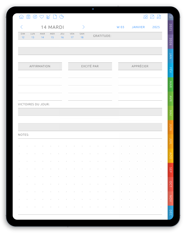Good Daily Gratitude Digital Planner